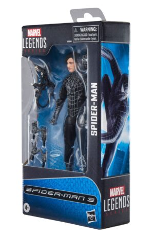 Spider-Man 3 Marvel Legends Action Figure Spider-Man Black Suit - immagine 9