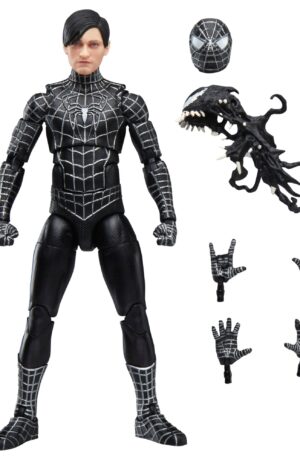Spider-Man 3 Marvel Legends Action Figure Spider-Man Black Suit - immagine 7
