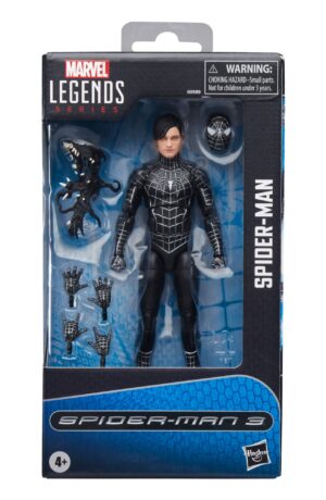 Spider-Man 3 Marvel Legends Action Figure Spider-Man Black Suit - immagine 1