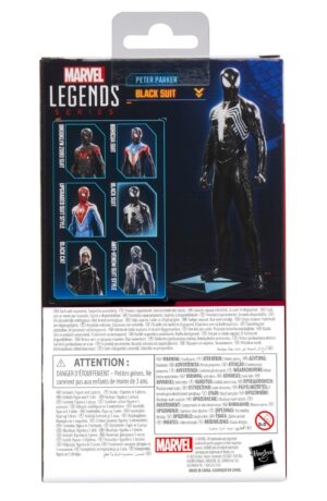 Spider-Man 2 Marvel Legends Gamerverse Action Figure Peter Parker (Black Suit) - immagine 10