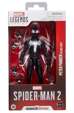 Spider-Man 2 Marvel Legends Gamerverse Action Figure Peter Parker (Black Suit)