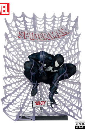 Marvel Collection PVC Statue 1/6 Spider-Man (Spider-Man #13 Sub City #1) (Chase) Black Suit Gold Label - immagine 4