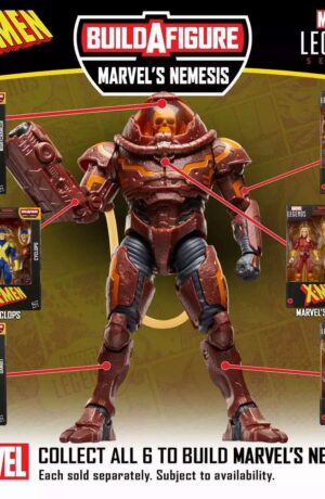 Marvel Legends X-Men Nemesis BUILD A FIGURE set: Cyclops, Fabian Cortez, Gambit, Husk, Marrow & Nightcrawler - immagine 1