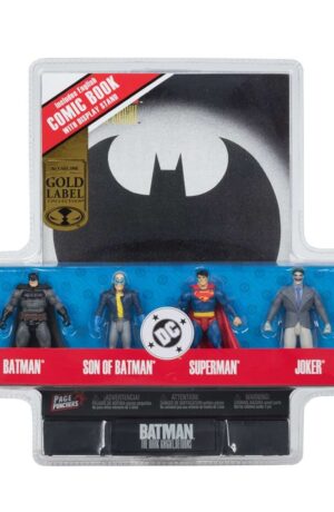 Page Punchers: Batman, Son of Batman, Superman & The Joker (The Dark Knight Returns) Gold Label Figures with Comic 4 pack - immagine 1
