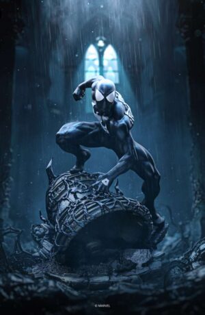 Marvel Comics Spider-Man Black Costume 1/10 statue - immagine 3