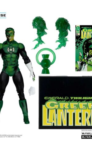 DC Multiverse Cover Recreations Green Lantern Emerald Twilight Figure - immagine 3