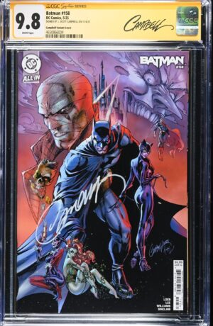 Batman #158 variant cover CGC 9.8 CGC Signature Series  J. Scott Campbell