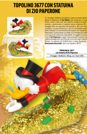 TOPOLINO 3677 CON STATUINA DI ZIO PAPERONE