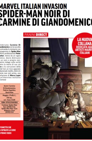 MARVEL ITALIAN INVASION SPIDER-MAN NOIR DI CARMINE DI GIANDOMENICO