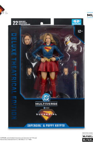 Supergirl & Puppy Krypto (Supergirl Movie) Deluxe Theatrical Edition - McFarlane Toys