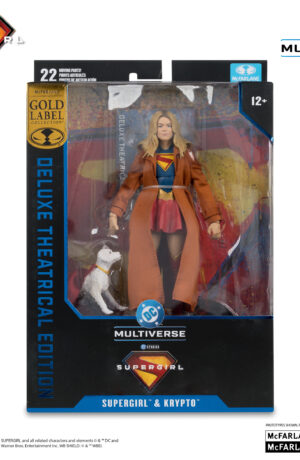 Supergirl & Krypto (Supergirl Movie) Gold Label Deluxe Edition - McFarlane Toys